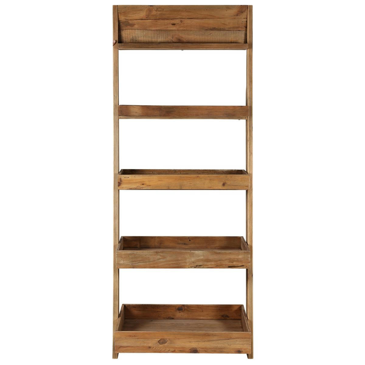 NEBRASKA - Étagère en pin recyclé 4 plateaux