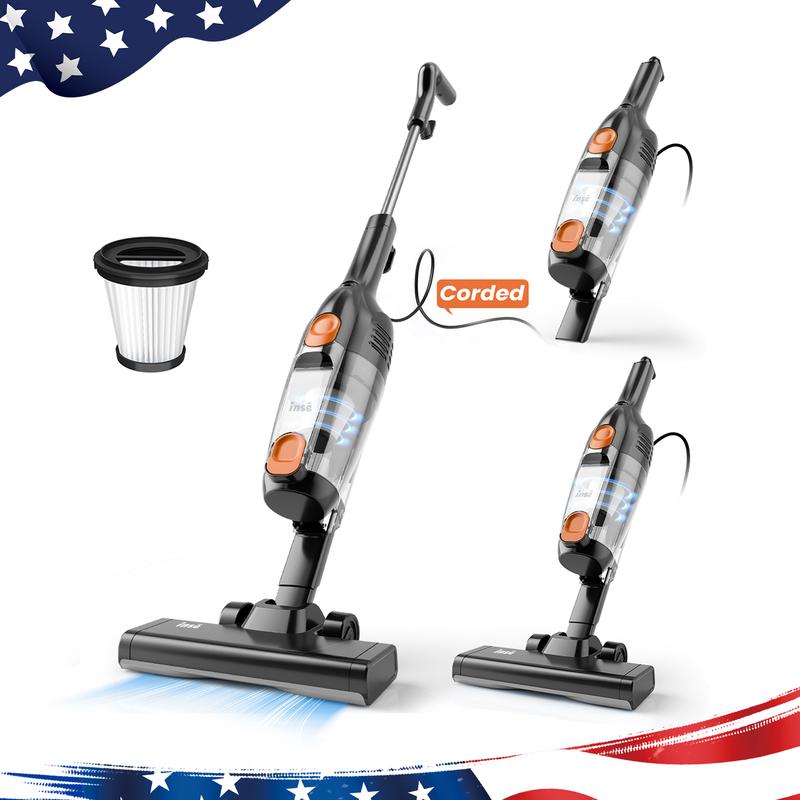 INSE R6X Corded Stick Vacuum, 15KPa Suction with 600W Motor