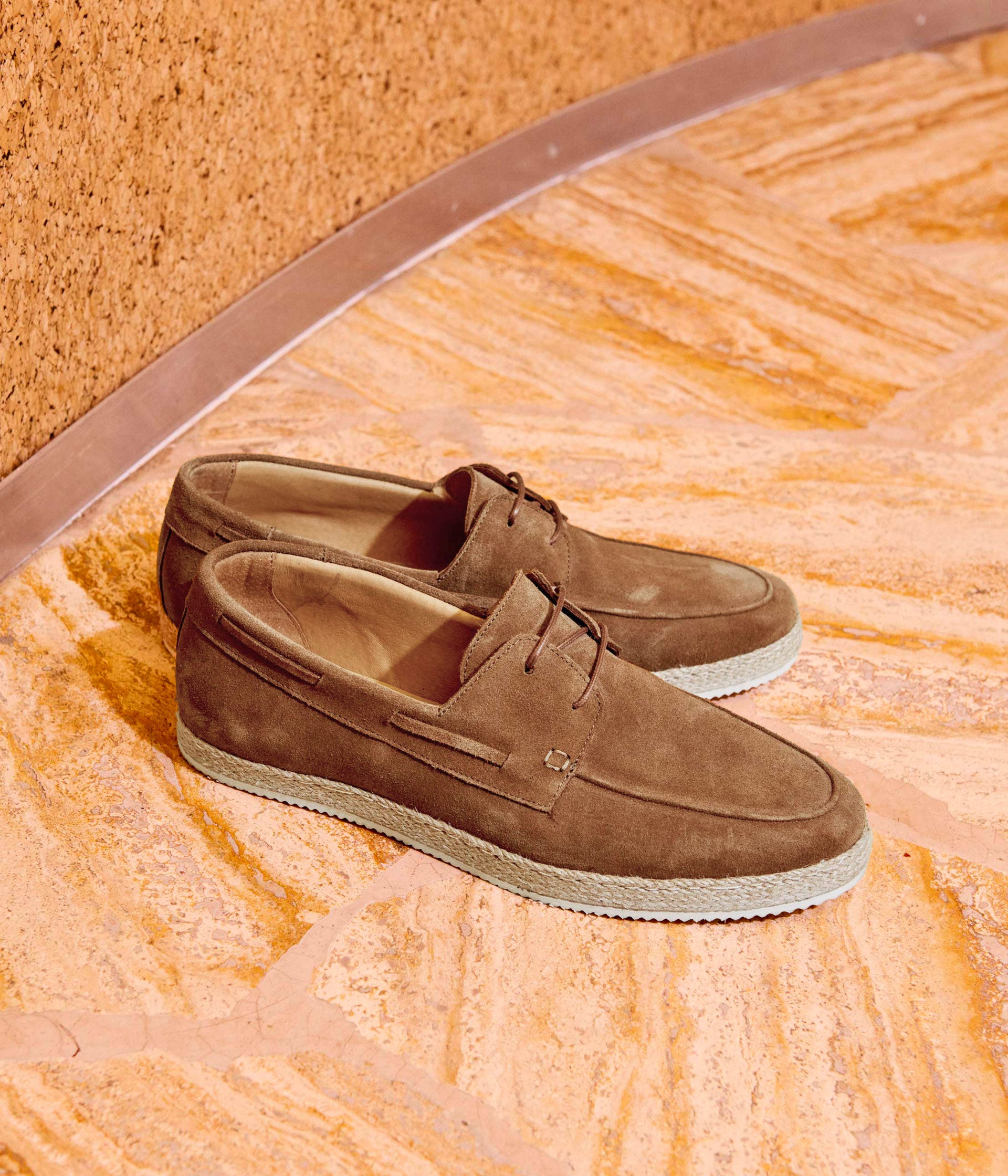 Chaussure bateau Marin cognac