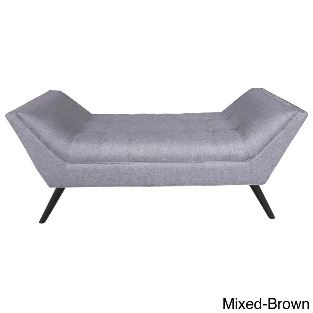 Demi Tufted Fabric Ottoman Bench by Christopher Knight Home