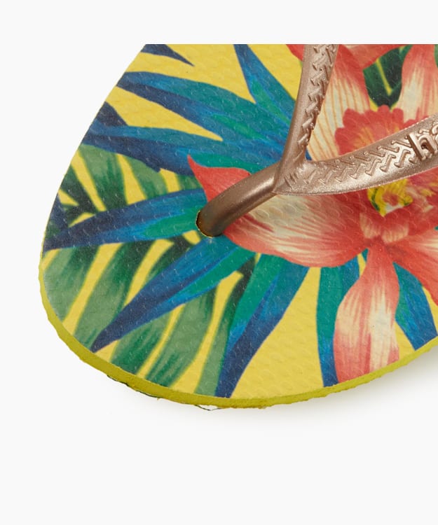 Slim Flip Flops Yellow - Havaianas Slim Tropical Flip Flops