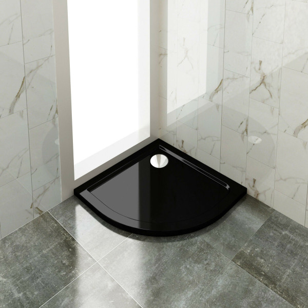 Brodzik niski 5 czarny 80x80 BLACK LOFT industrial do Lisy