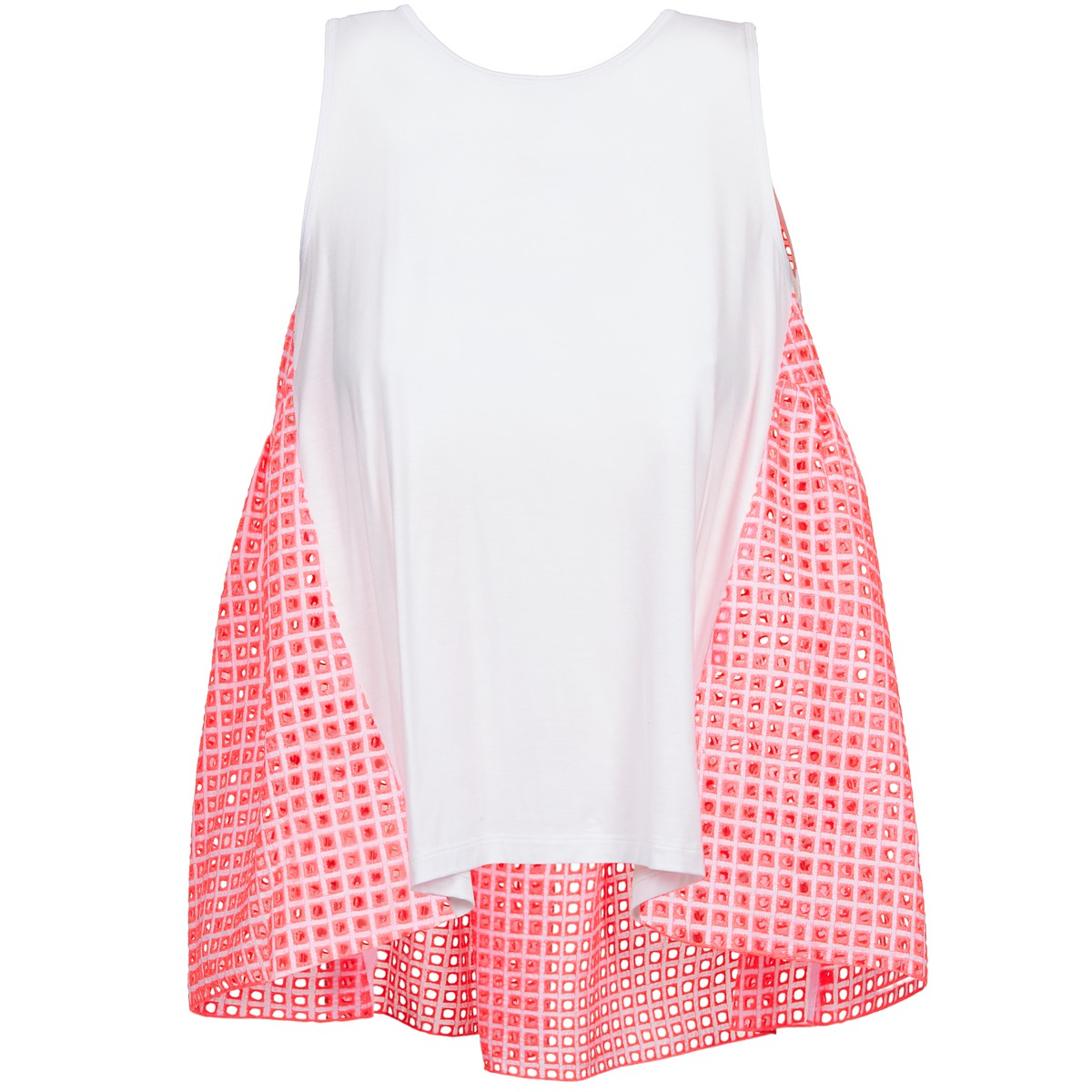 Manoush - AJOURE CARRE - White / Pink