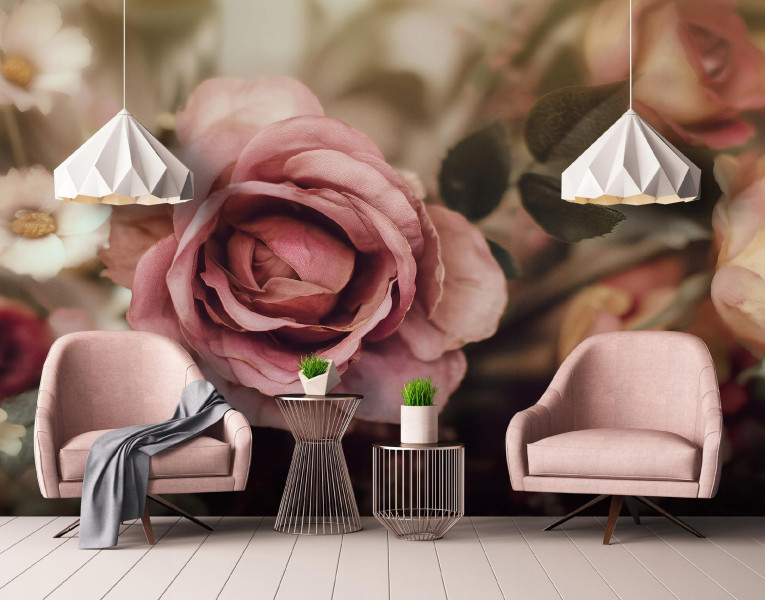 Fototapeta Kwiaty Różowy Na Flizelinie Do Sypialni Salonu 250x175