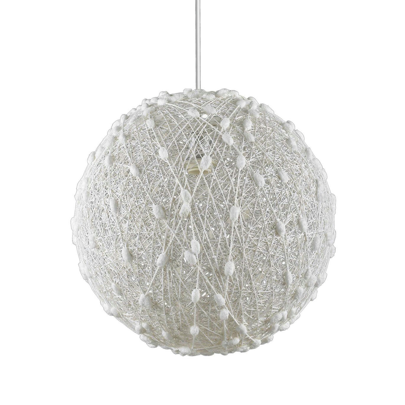 SILENE - Suspension en sisal et coton blanc