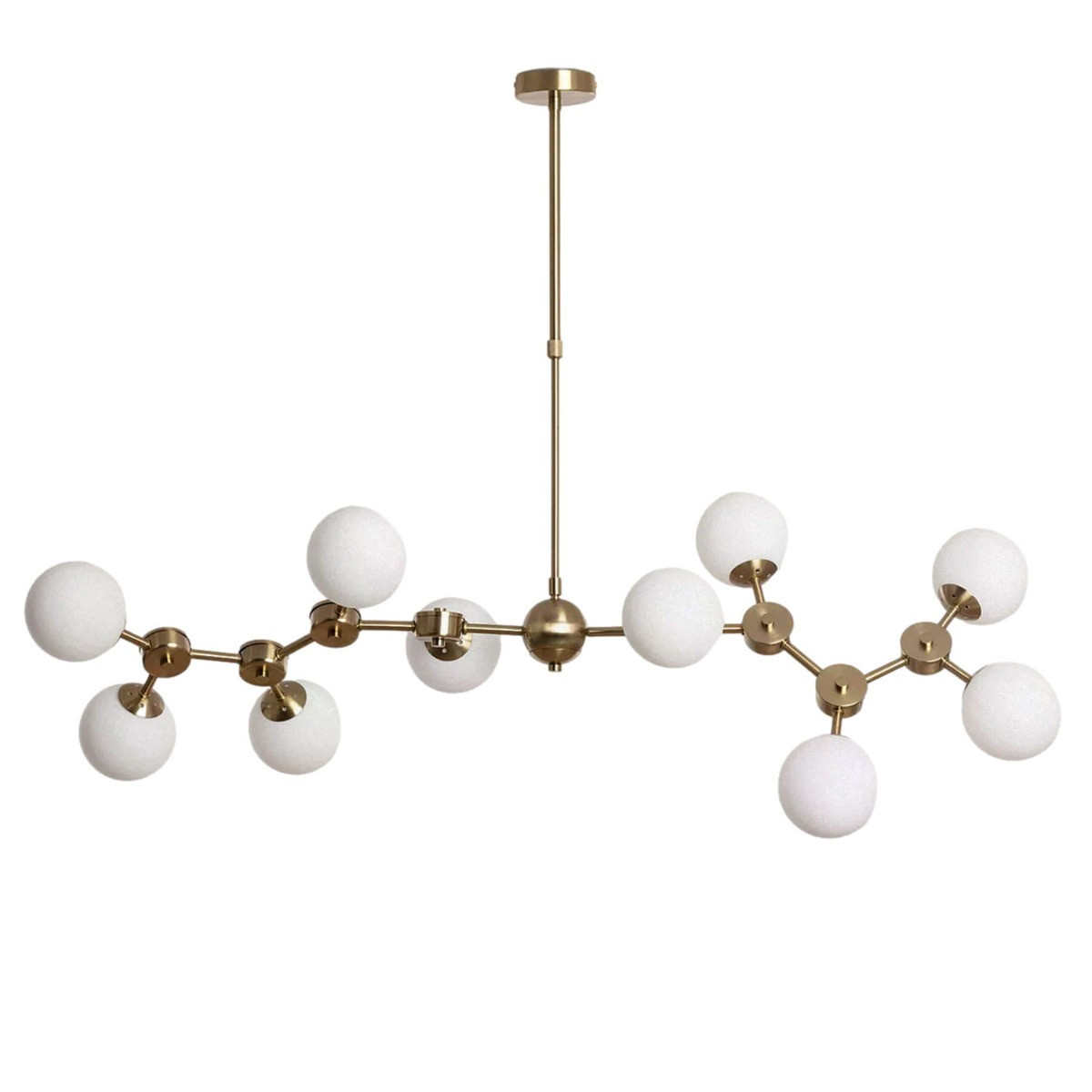 Lampa wisząca złoto-biała Gambino 10xE27x12W wym: 52x125x46,5 cm Abruzzo