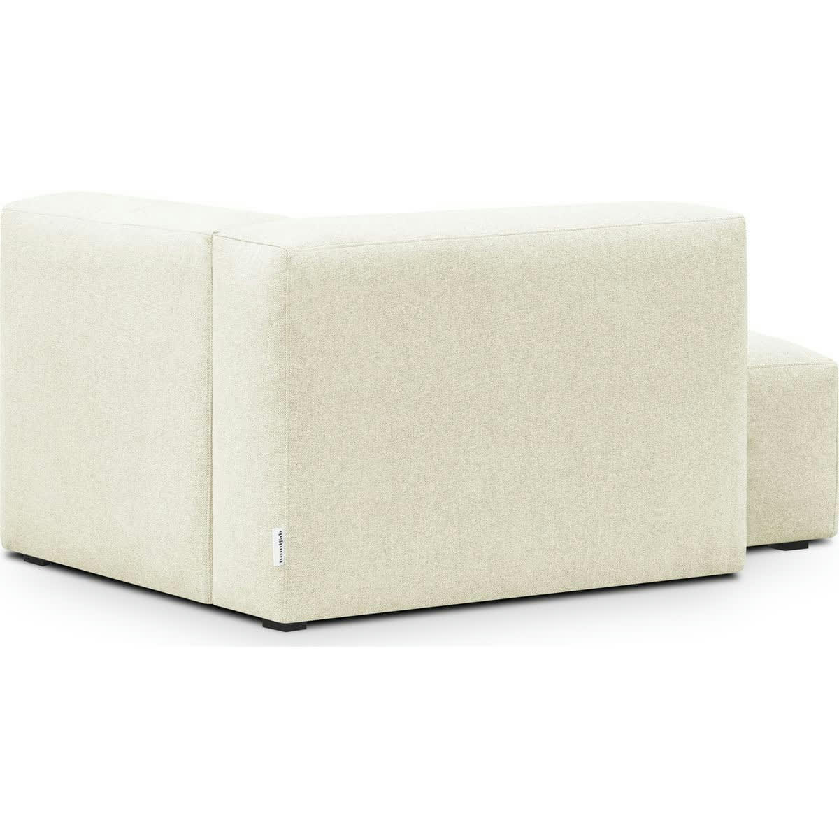 MODULO NEW - Méridienne d'angle à gauche modulable en tissu ivoire