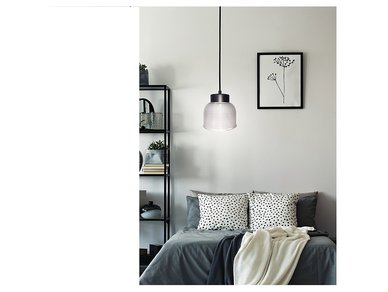Lampa wisząca Liverpool I metalowa czarna