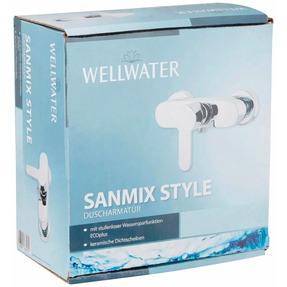 Duscharmatur »SANMIX STYLE«, Messing, glänzend, ¾