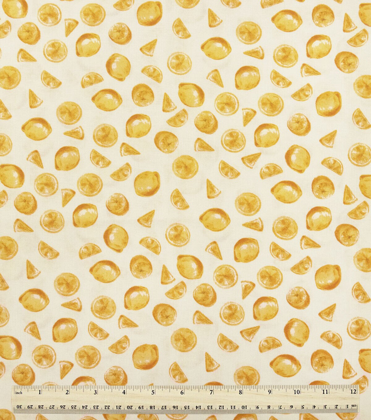 Tossed Lemons Novelty Cotton Fabric