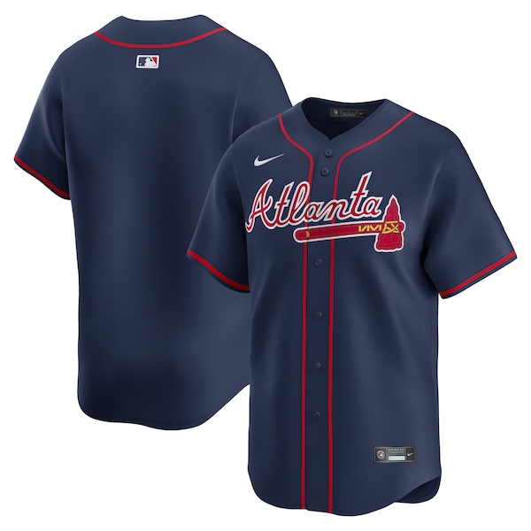 Atlanta Braves Nike Alternate Limited Jersey – Navy