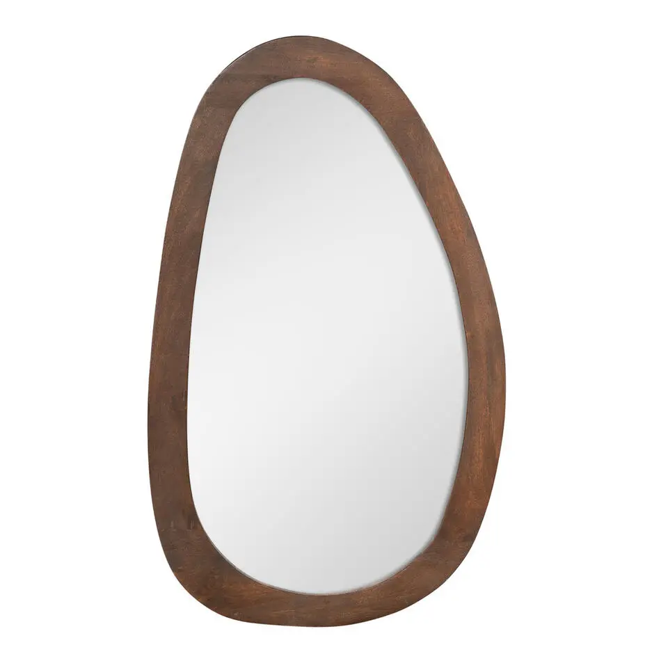 Spiegel Organisch Bruin Hout - 60x3x100cm - Lou