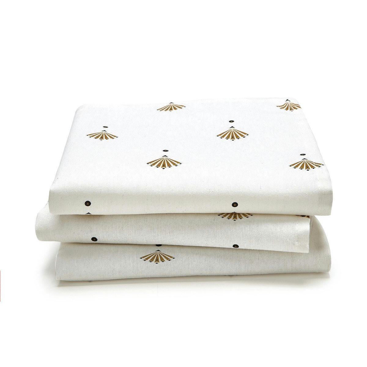 Lot de 3 serviettes de table Éventail