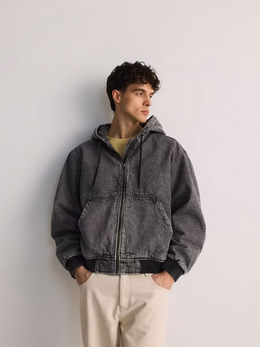 Hooded Denim Jacket