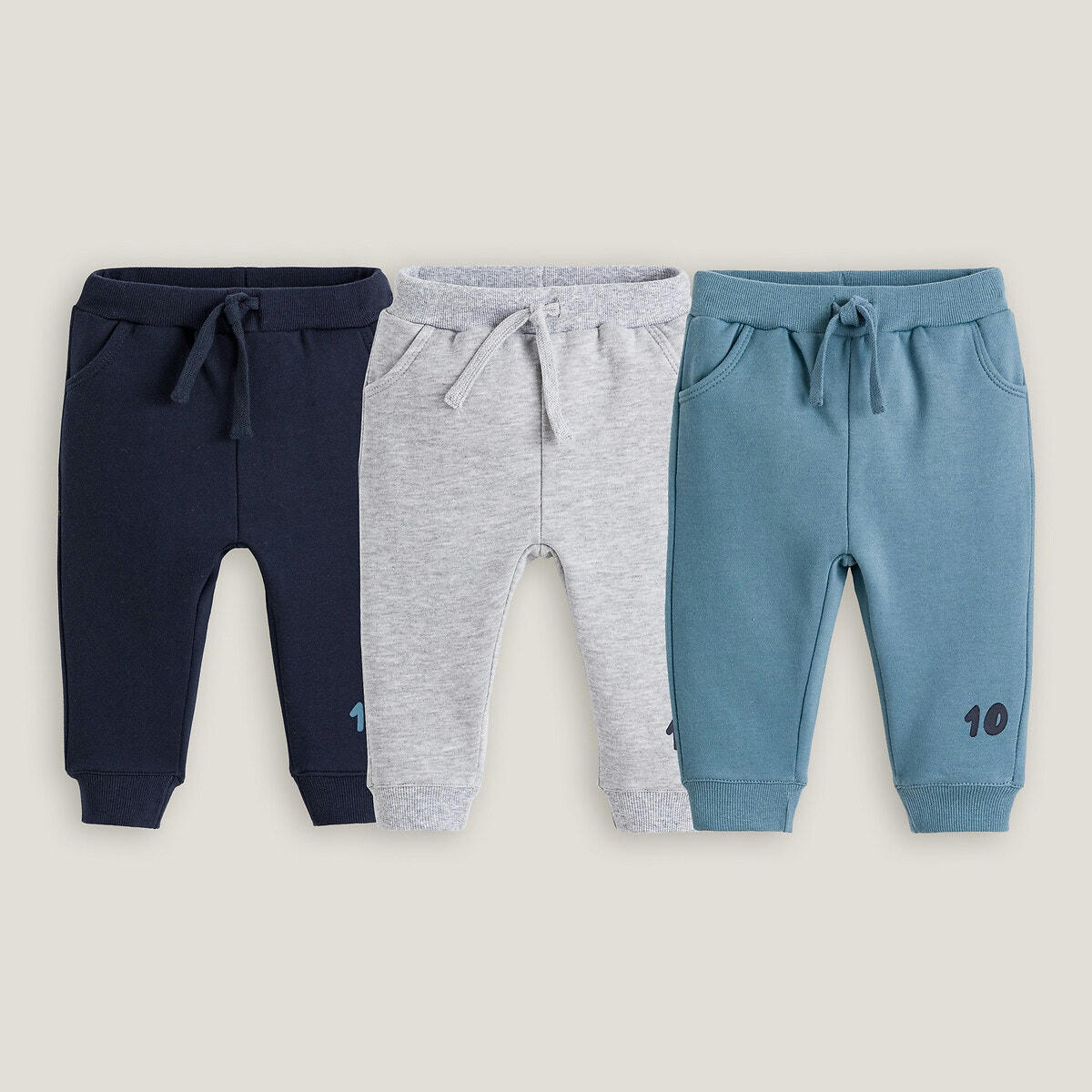 Lot de 3 jogpants en molleton