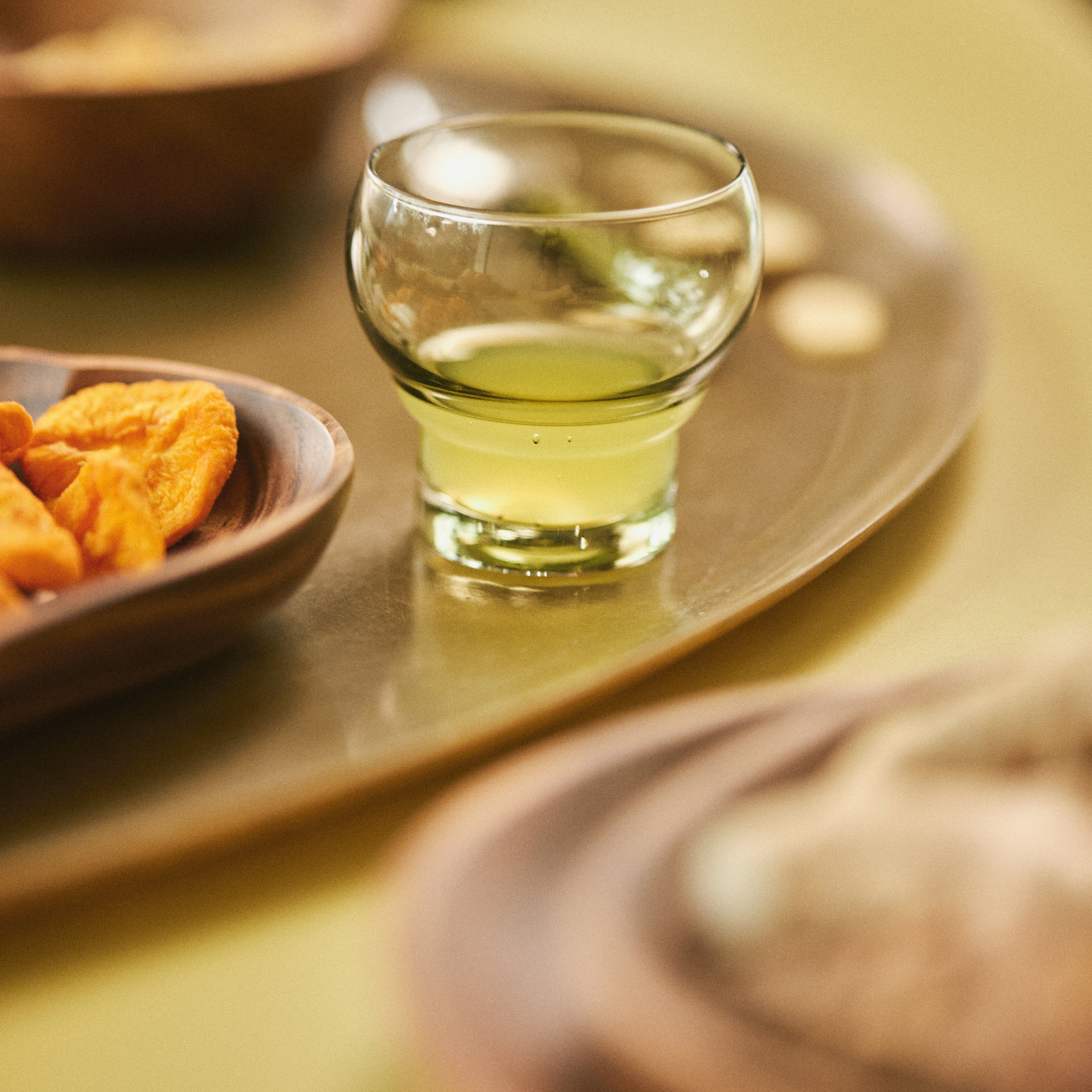 HKliving 70's Glassware Bulb Glas 0,24 L - Set van 4 - Mint Green