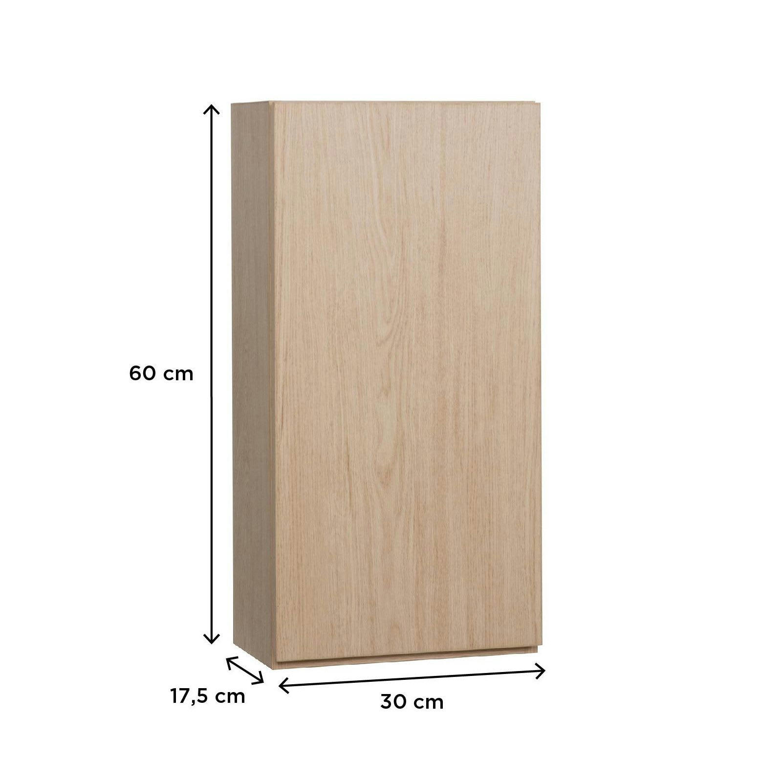 WILL - Meuble de rangement suspendu - Meuble haut Salle de Bain 1 porte