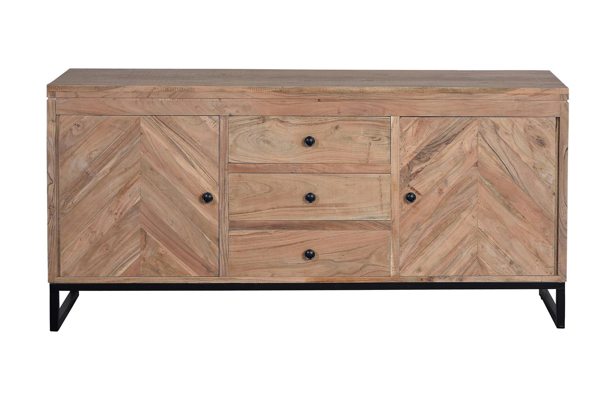 ACACIA - Buffet en bois d'acacia et métal