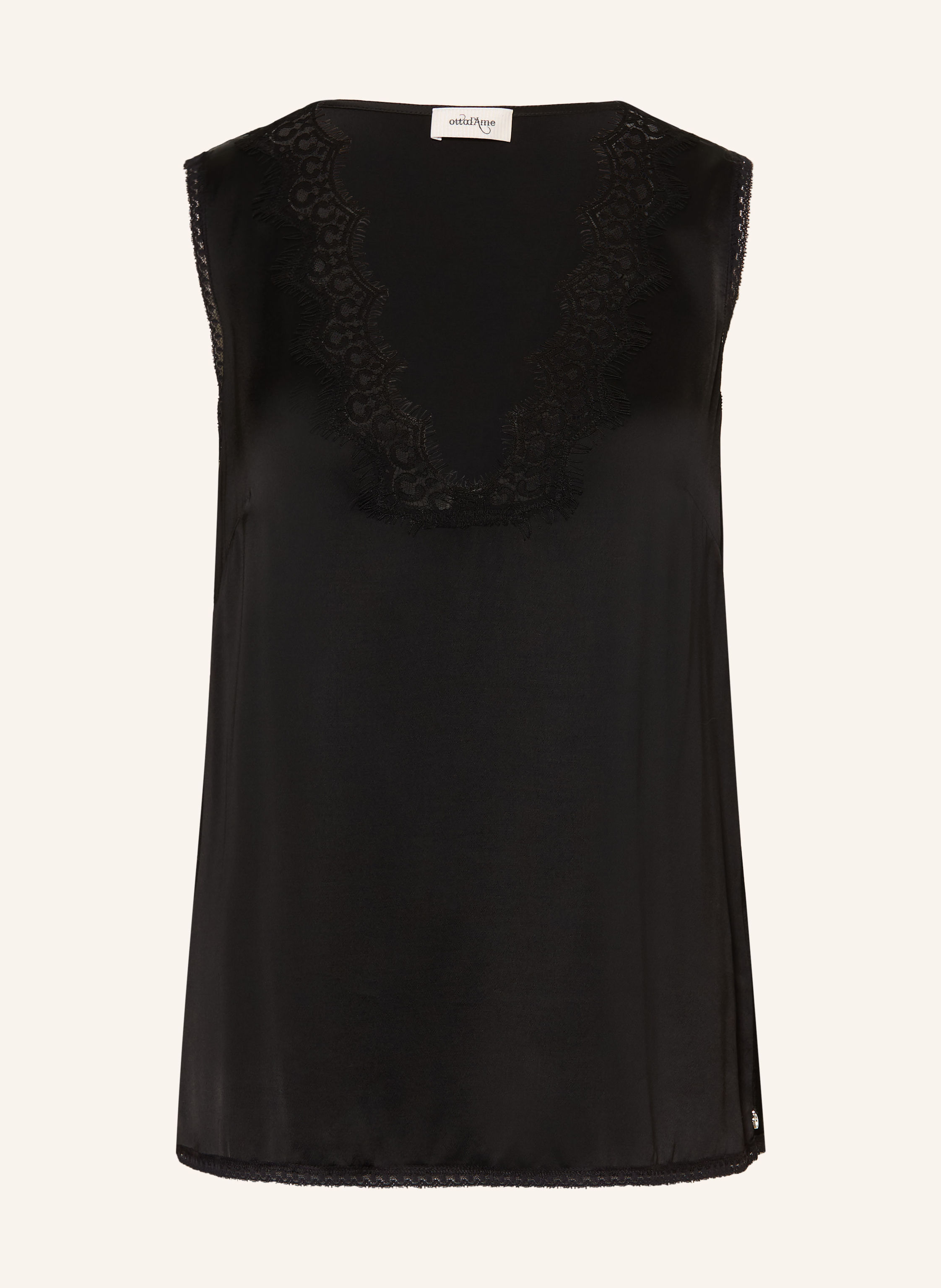 ottod'ame Satintop mit Spitze