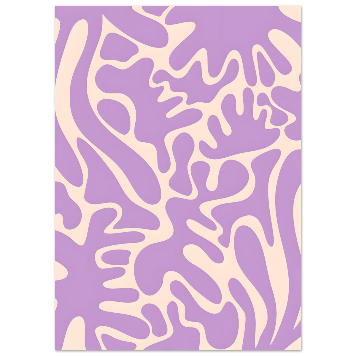 Artfulprints Poster Matisse – Purple flora  - 50x70 cm - Paars
