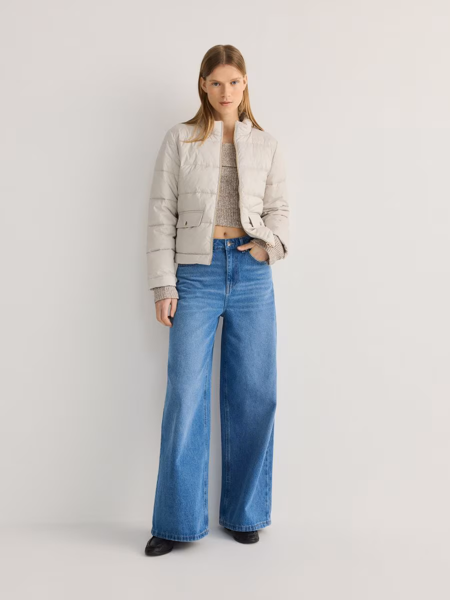 Cropped Quilted Jacket