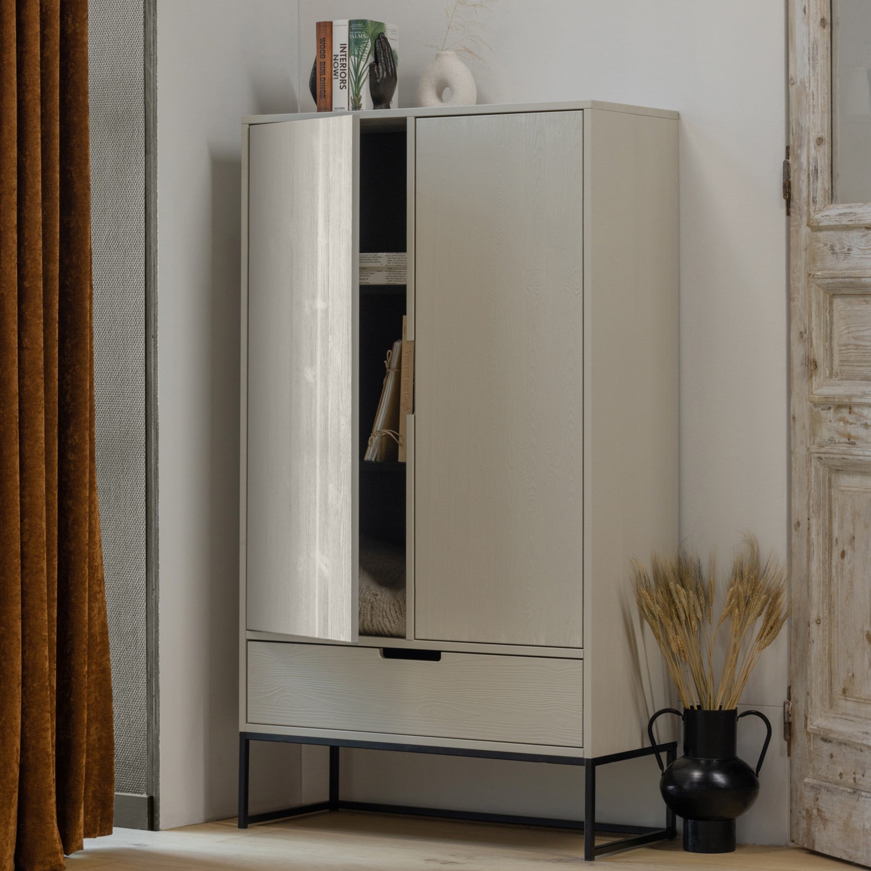 WOOOD Silas Opbergkast B 85 cm - Dust