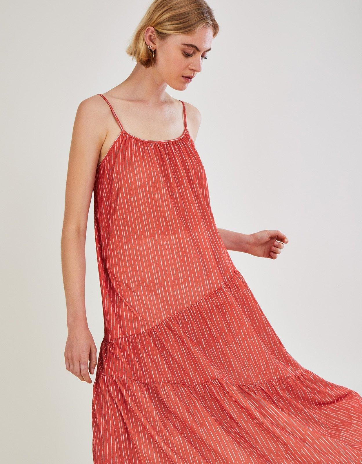 Monsoon Stripe Maxi Jersey Dress