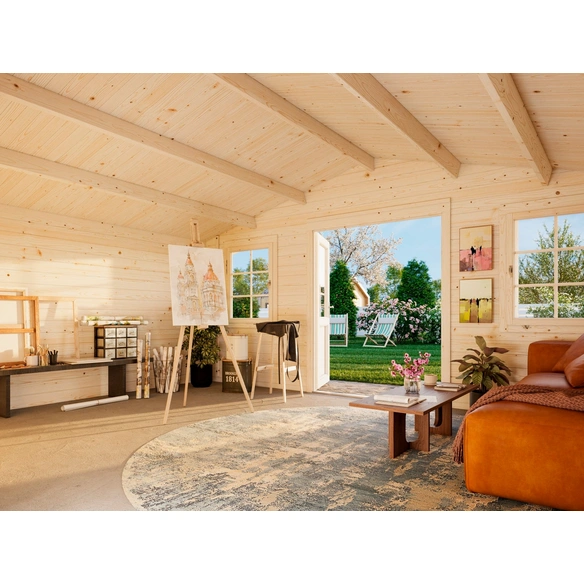 Gartenhaus »Klara«, Aufstellmaße BxTxH: 518 x 420 x 247 cm, lackiert, Holz