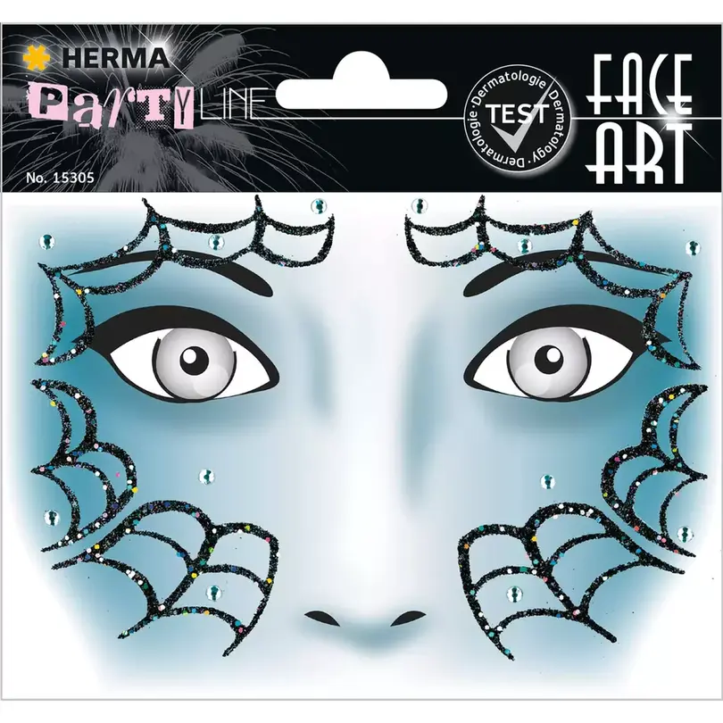 Sticker Face Art Spider