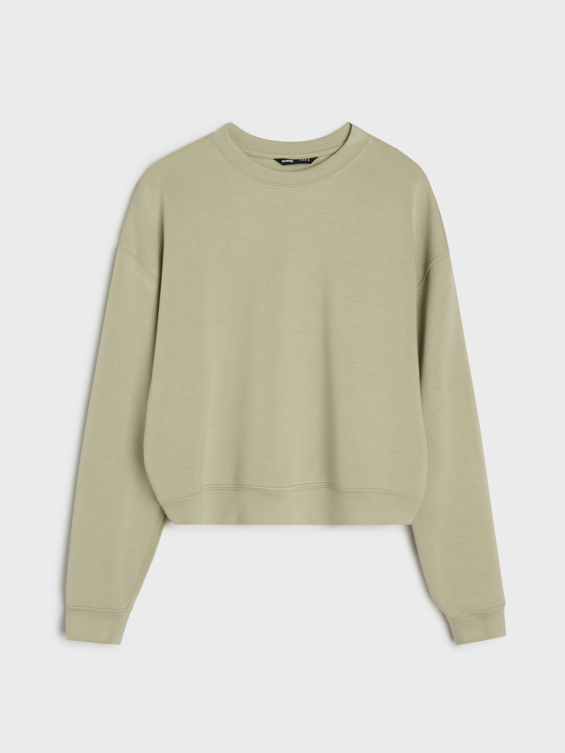 Bluza crewneck basic z dodatkiem wiskozy 