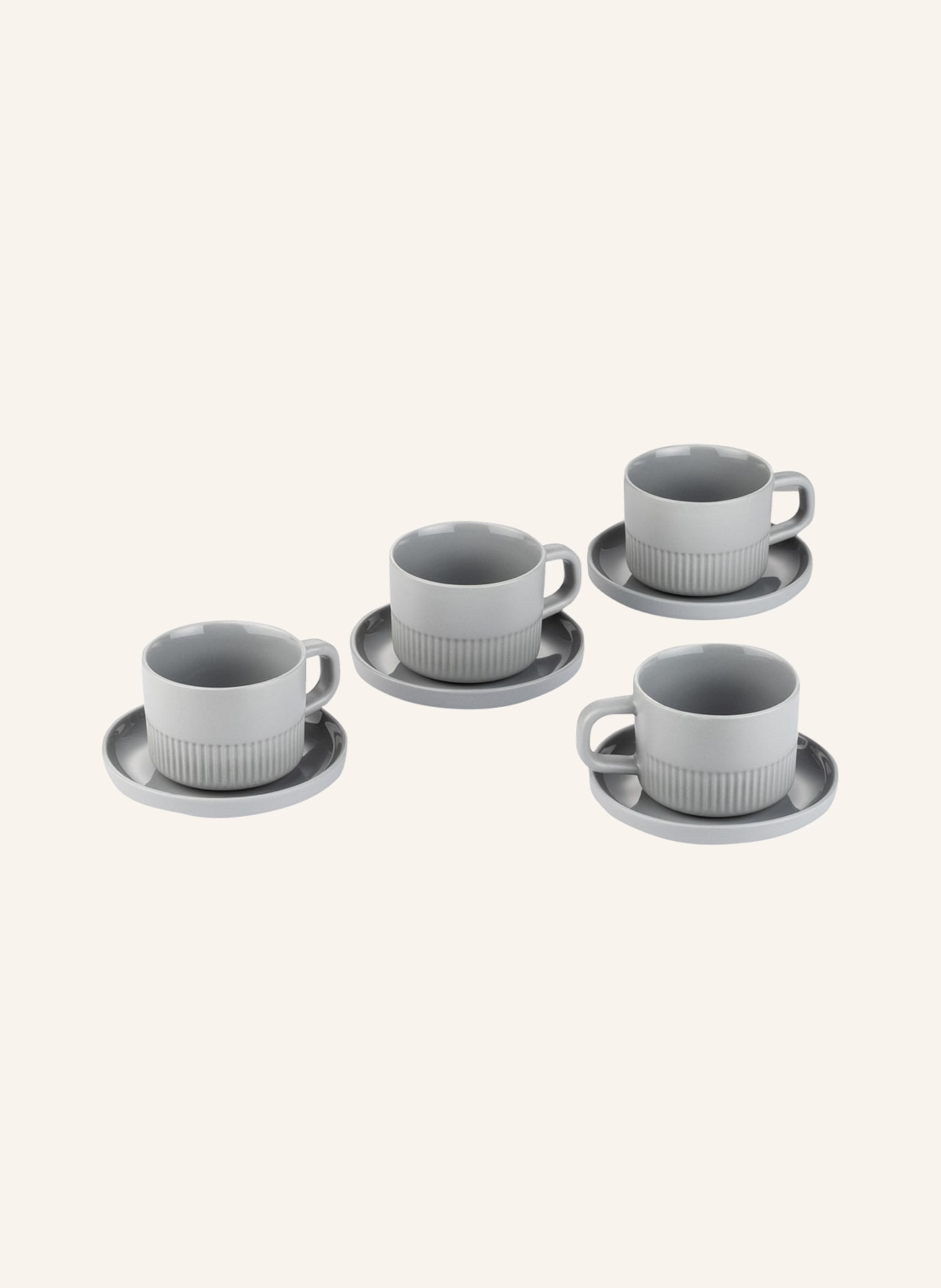 Marc O'Polo 4er-Set Espressotassen MOMENTS mit Untertasse