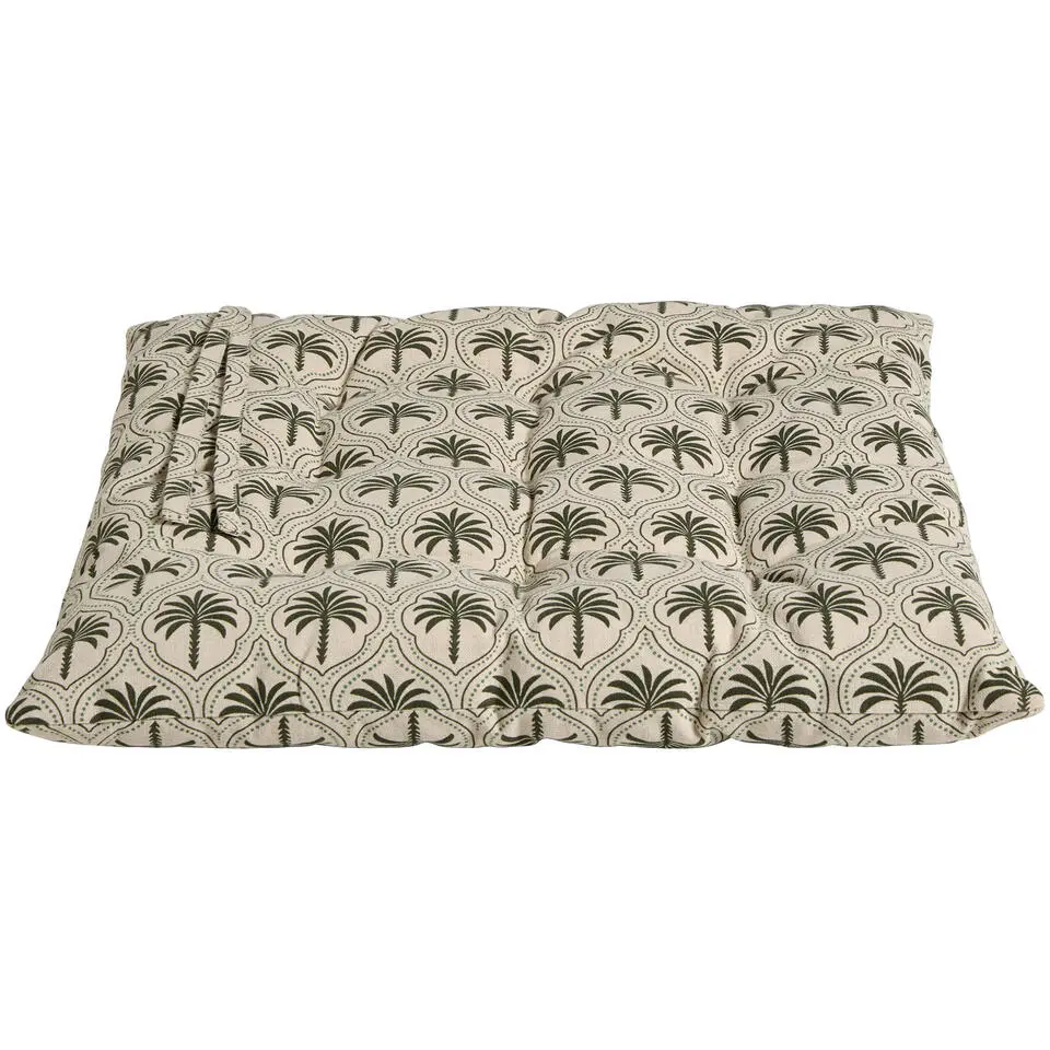 Zitkussen Palmtree - groen - 40x40 cm