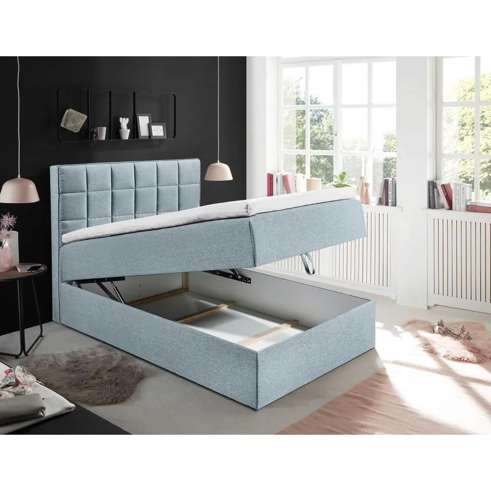 Kofferbed Alaska - 120 x 200 cm - Turquoise