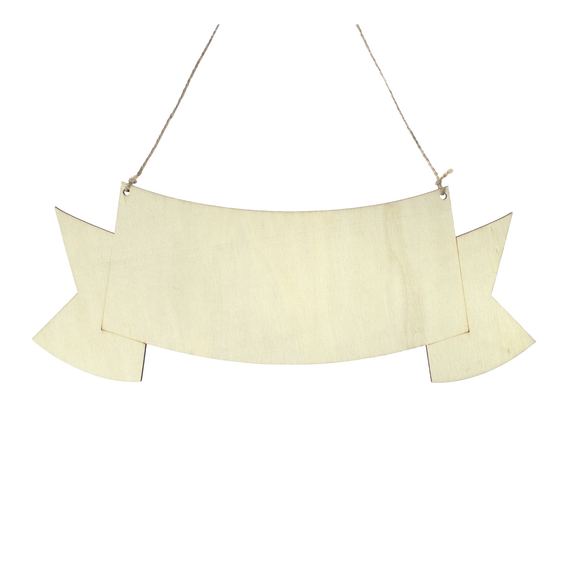 Hanging Wooden Sign 30cm x 12cm