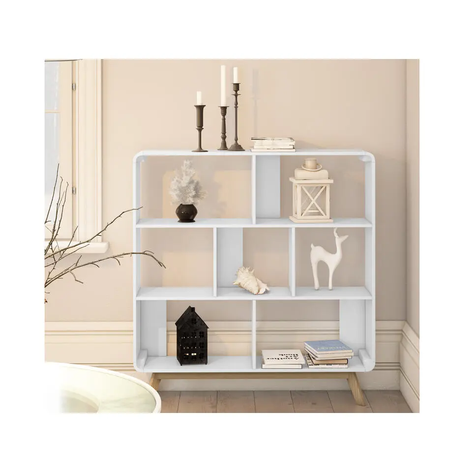 Cassie - Boekenkast wit spaanplaat