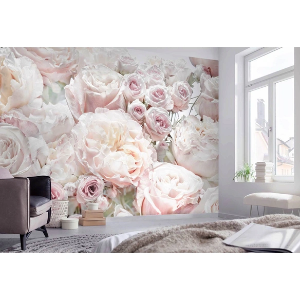 Papiertapete »Spring Roses«, Breite: 368 cm, inkl. Kleister