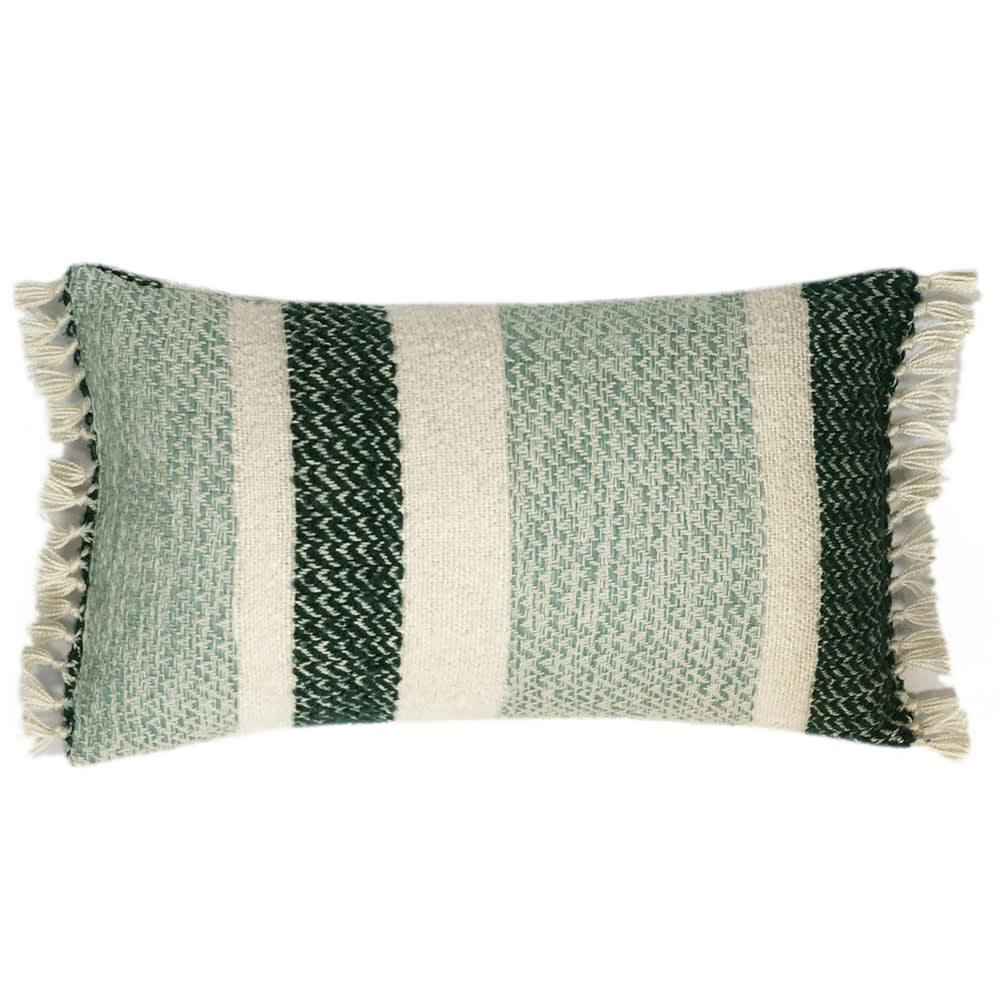 BERBER - Coussin berbère vert cassé 35x60