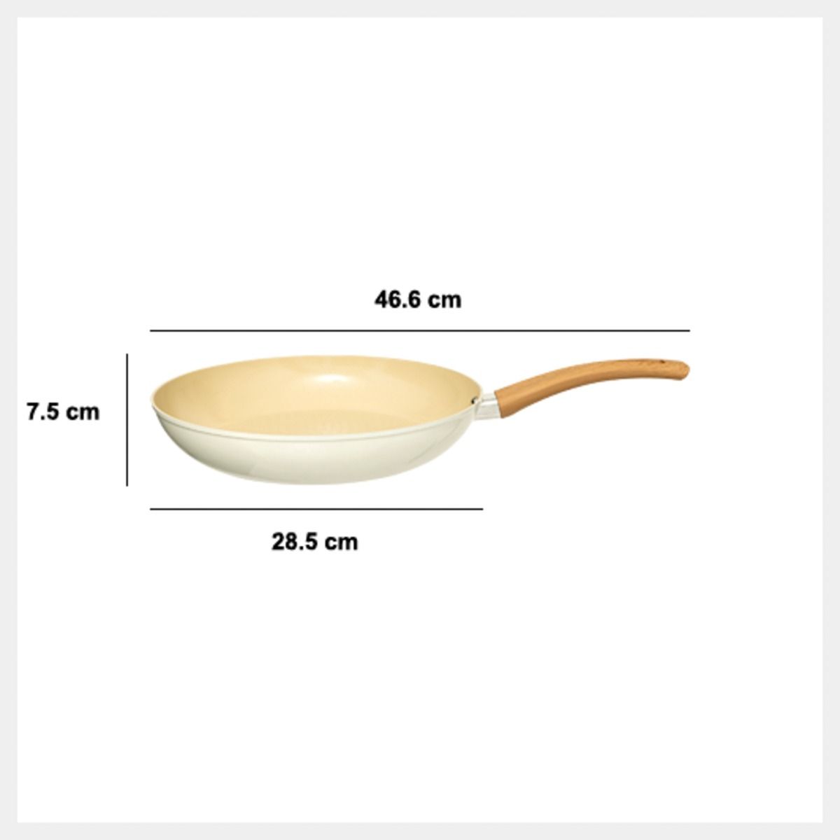 Patelnia HARMONY beżowa 28x7,5 cm