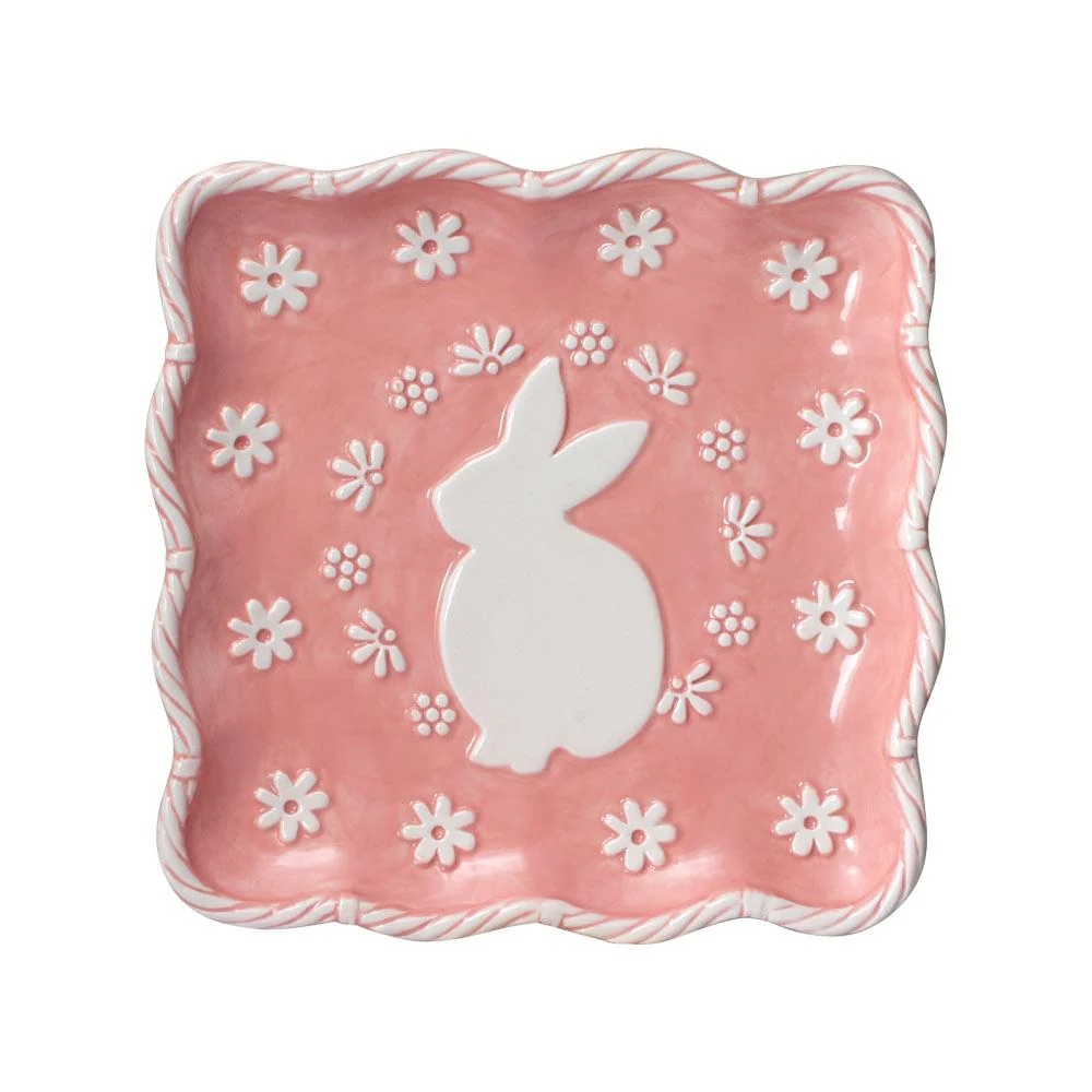 Easter Bunny Square Plate