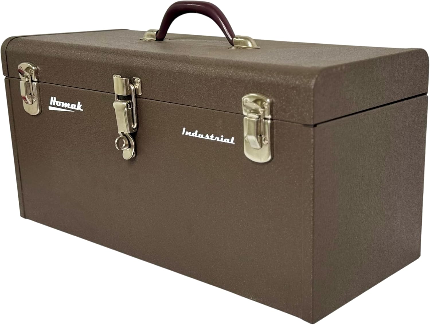Homak 20-Inch Industrial Steel Toolbox, Brown Wrinkle Powder Coat, BW00200200