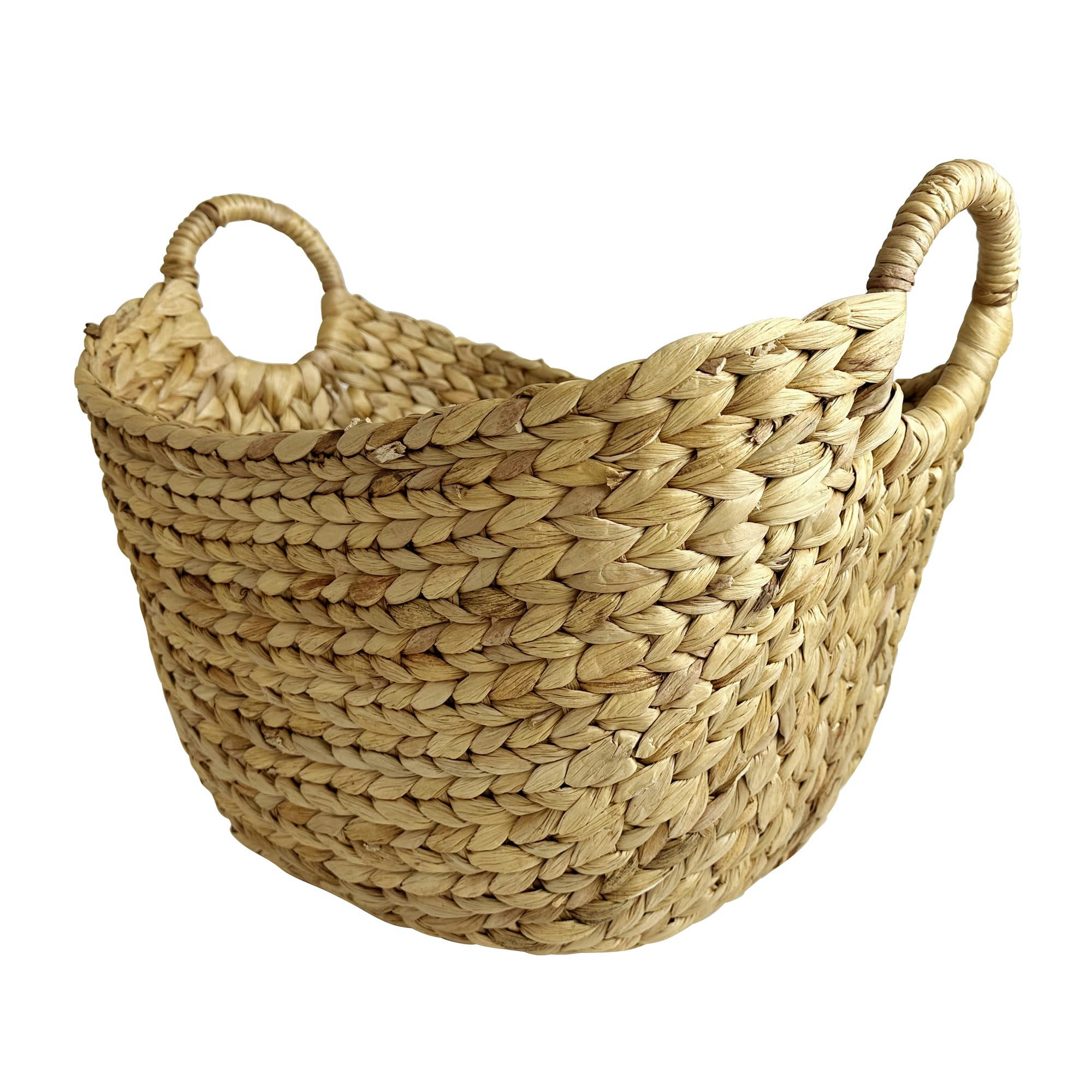 BOON - Panier à linge en fibres naturelles beige