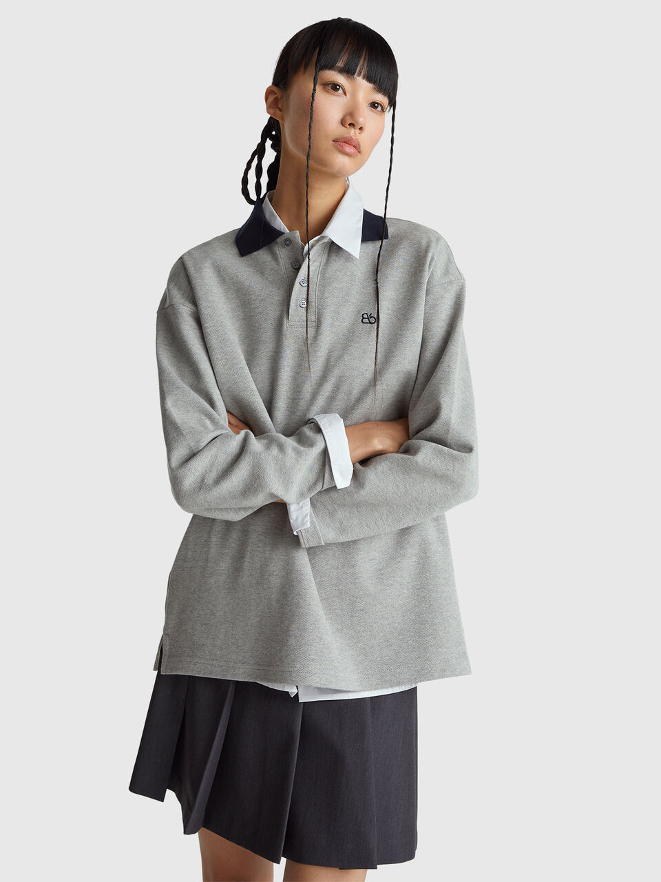 Rugby polo in cotton