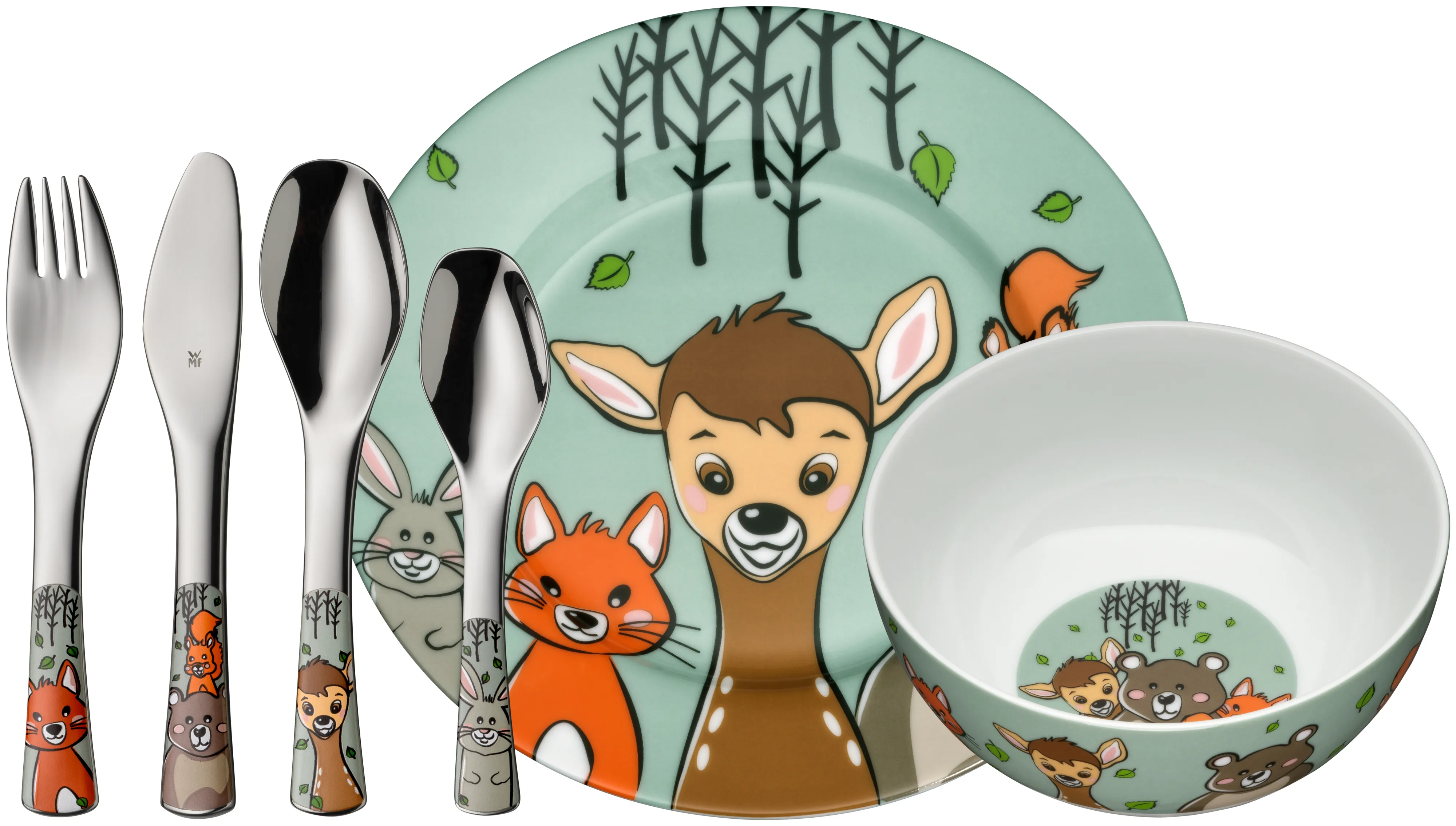 Kids Plate Forest Friends