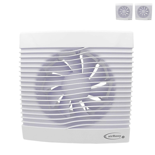 Lot de 3 Extracteur d'air avec minuterie diam150 257m3/h 20 W