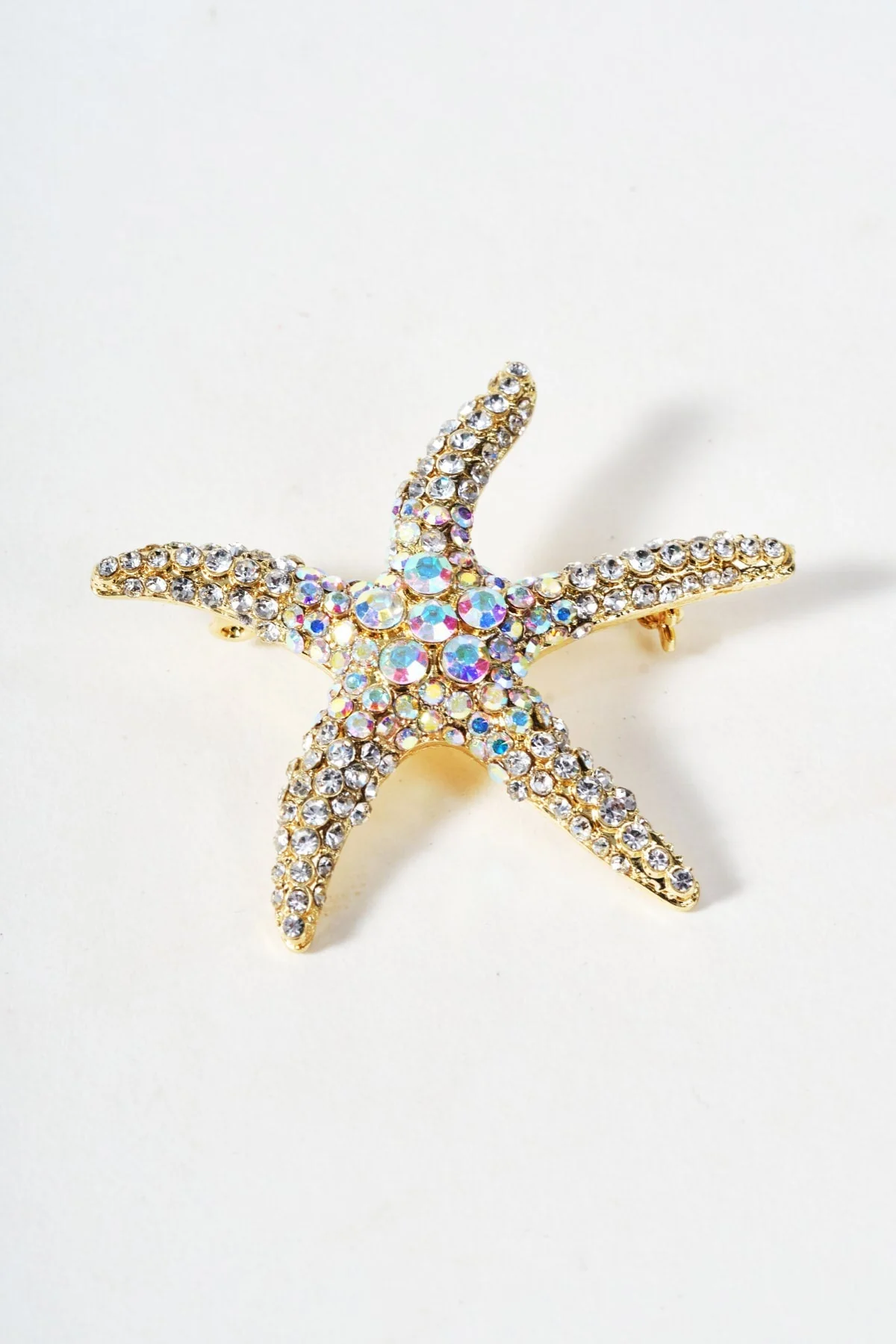 Iridescent Starfish Brooch