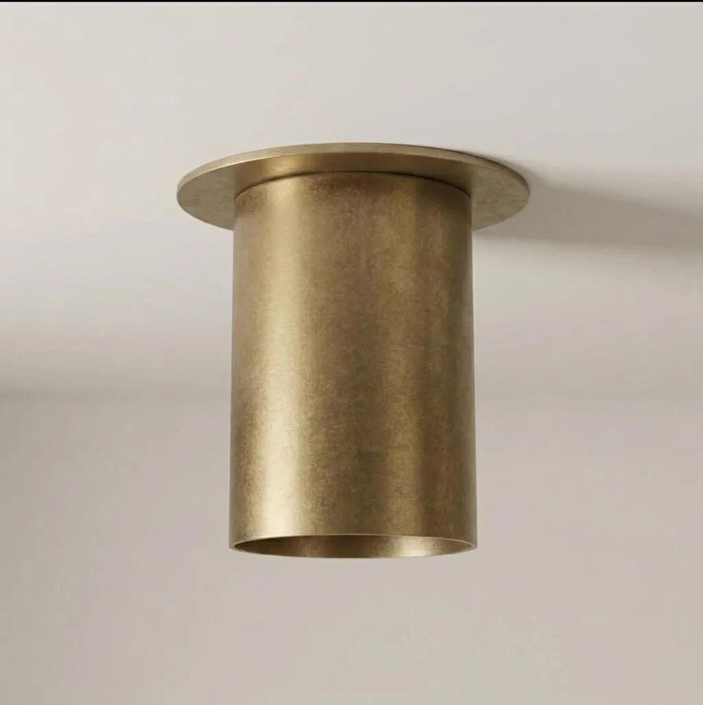 Brass Ceiling Spot Light Modern Flush Mount Light Handmade Mid Century Lamp Wall Sconce