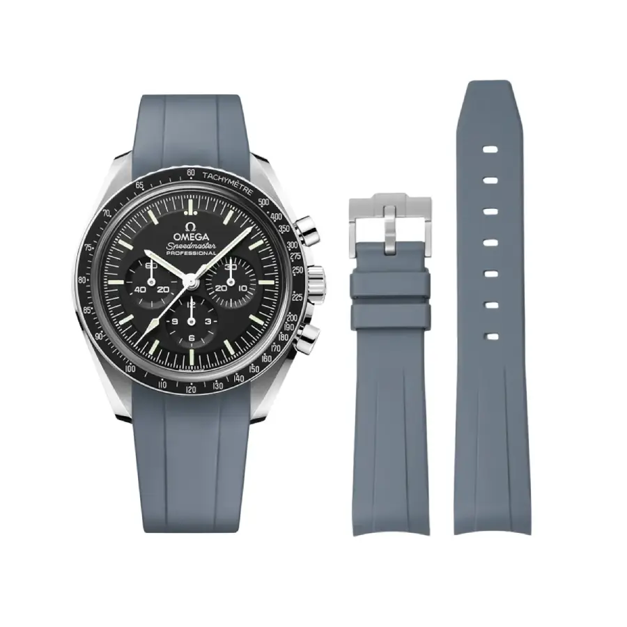Omega – Speedmaster –  Rubber Strap – Grey