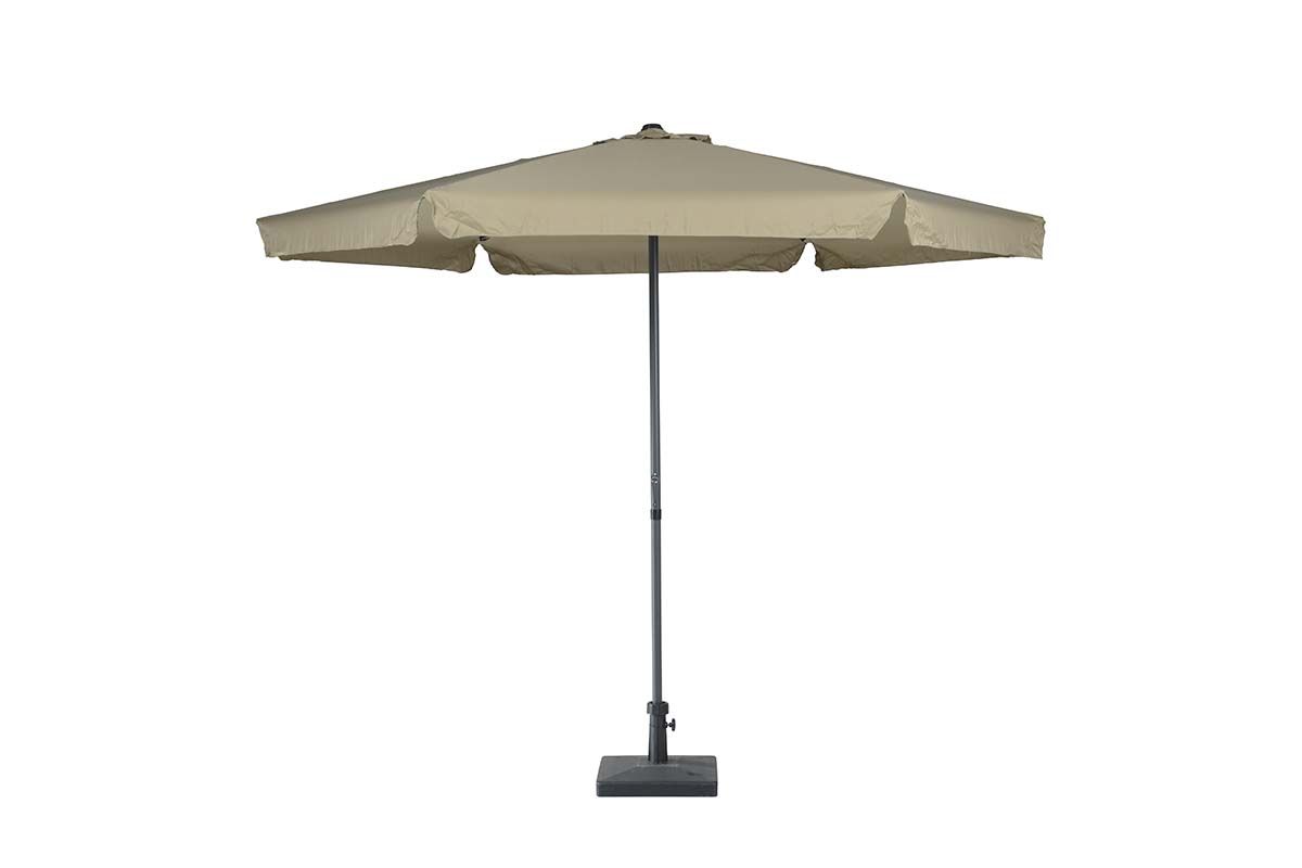 Delta parasol - Ø300 cm - carbon black - taupe
