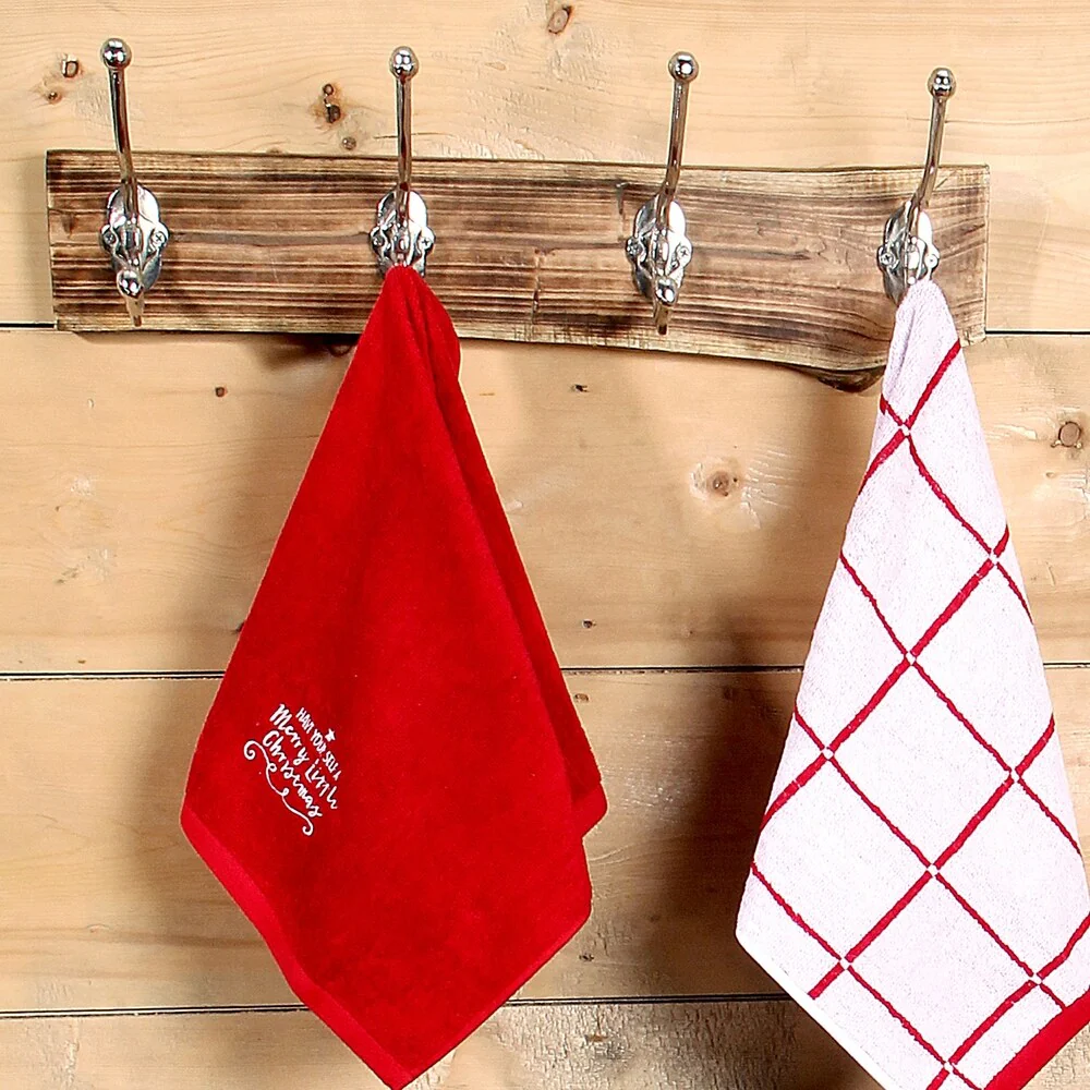 Wood Wall mounted with 4 Coat Rack