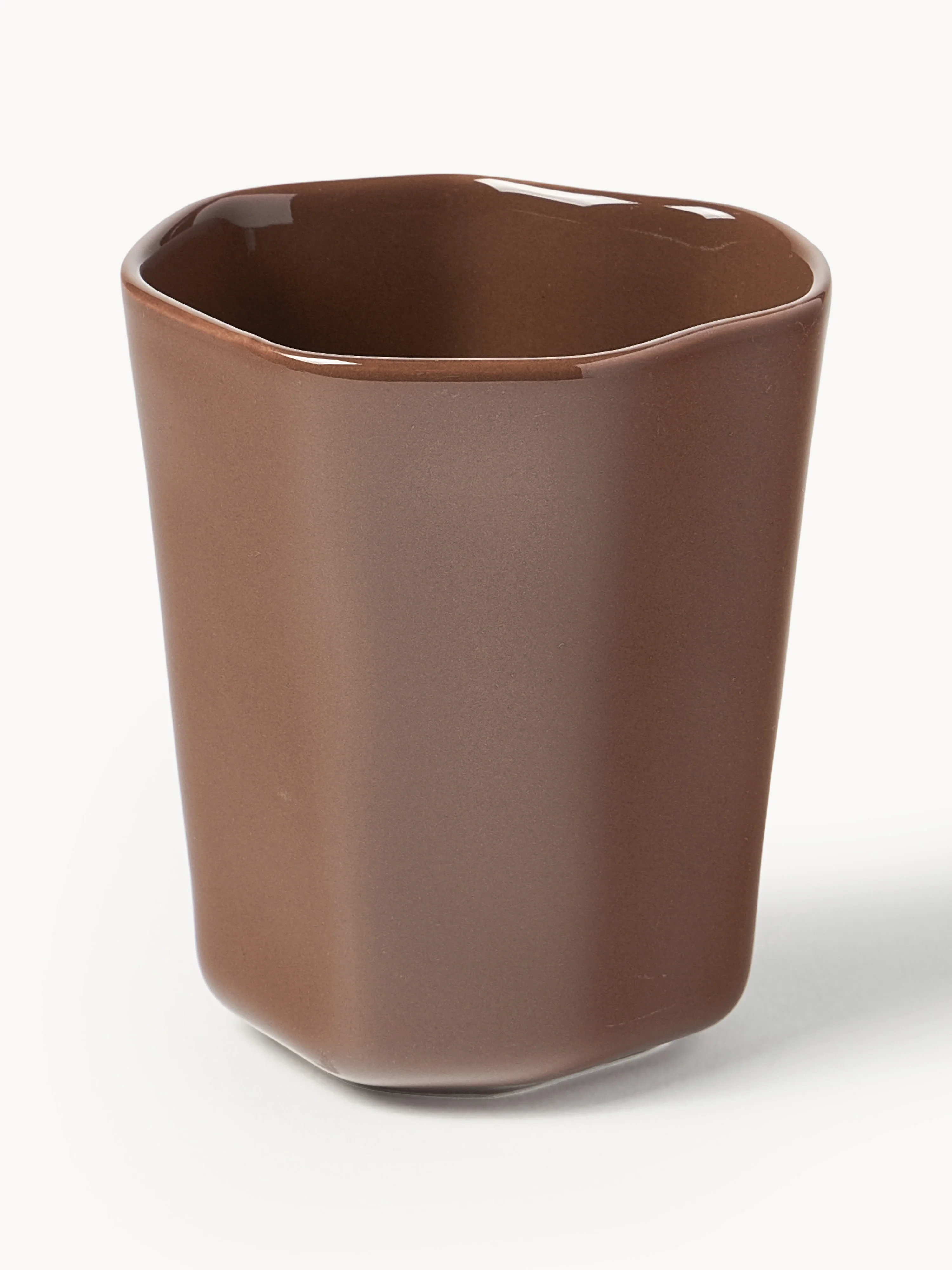 Porzellan-Kaffeebecher Joana in organischer Form, 4er-Set